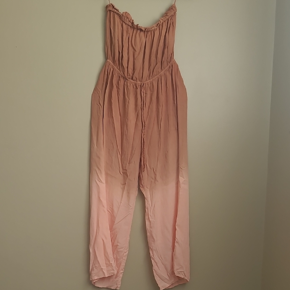 Chic Ombre Strapless Jumpsuit